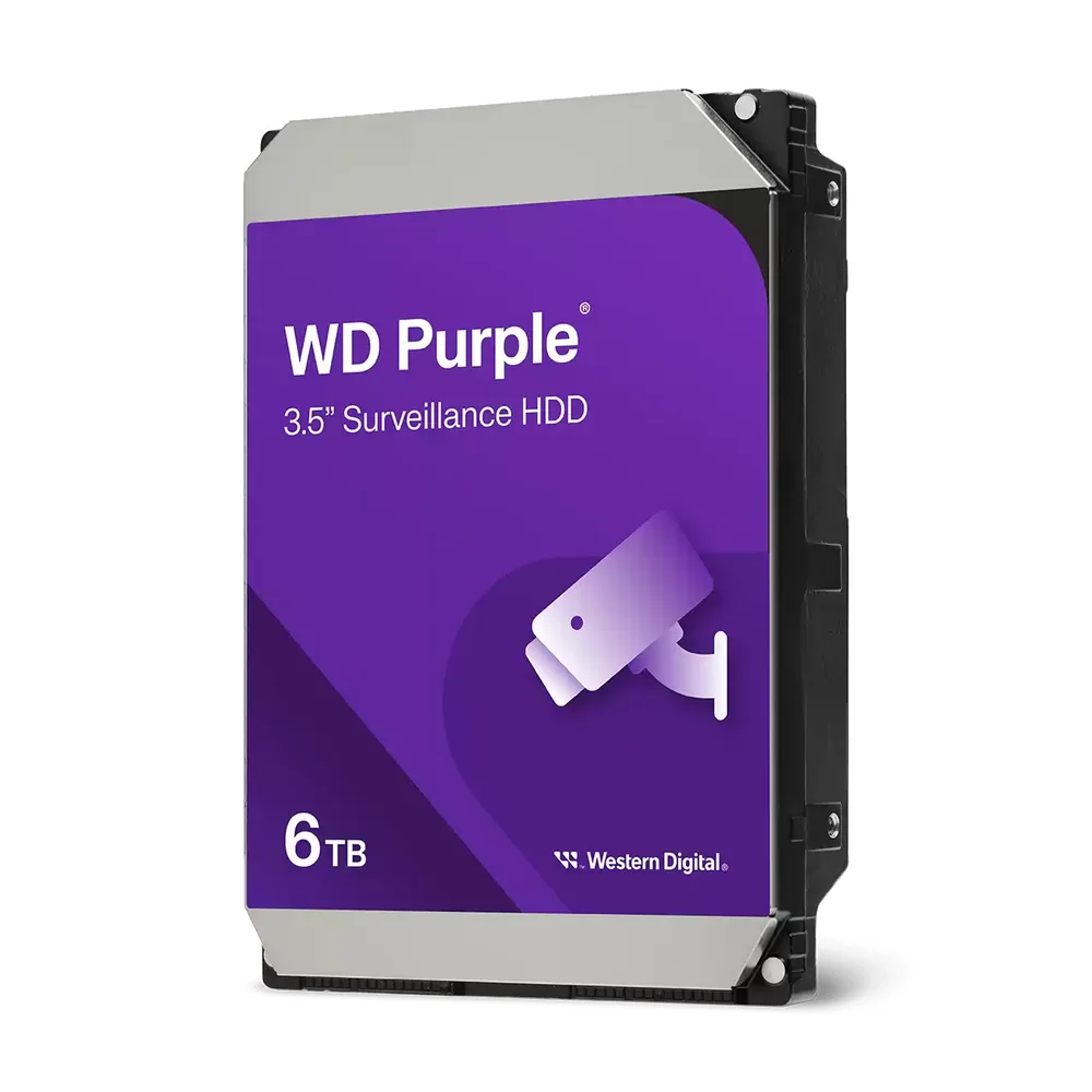Жесткий диск для видеонаблюдения HDD 6Tb Western Digital Purple SATA 6Gb/s 256Mb 3,5" WD64PURZ
