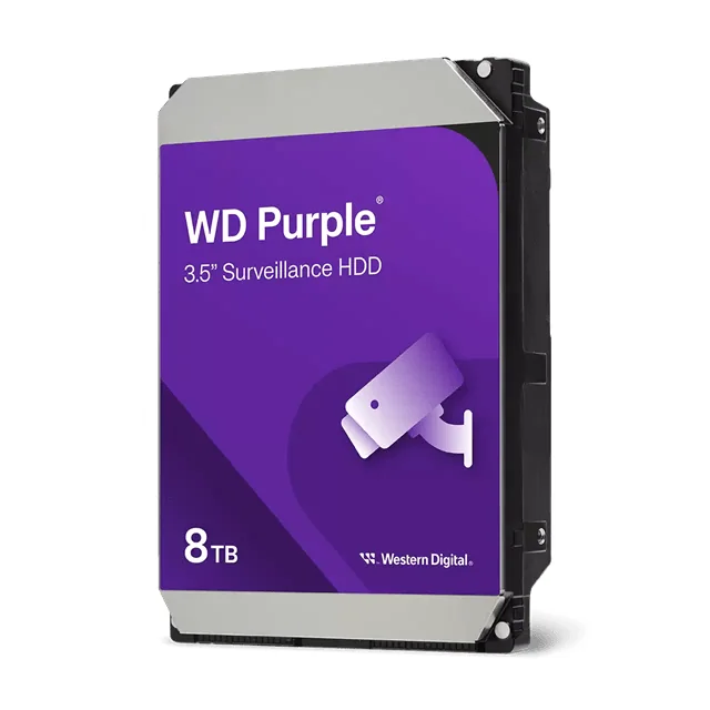 Жесткий диск для видеонаблюдения HDD 8Tb Western Digital Purple SATA3 256Mb 5640rpm 3,5" WD85PURZ