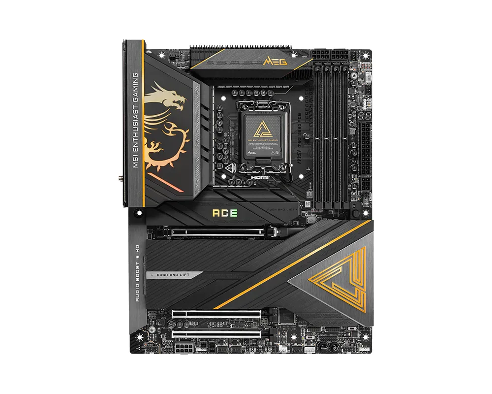 Материнская плата MSI MEG Z890 ACE LGA1851 4xDDR5 6xSATA3 RAID 5M.2 1xHDMI 2xThunderbolt4 10xUSB ATX