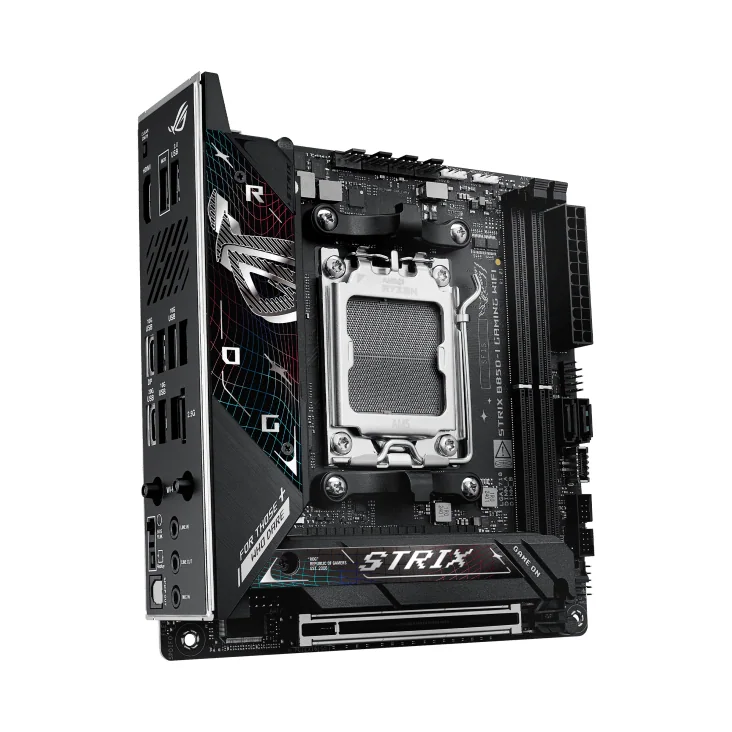 Материнская плата ASUS ROG STRIX B850-I GAMING WIFI AM5 2xDDR5 2xSATA 2xM.2 HDMI USB-C Mini-ITX
