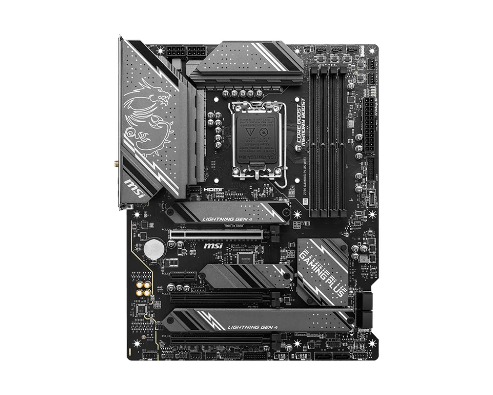 Материнская плата MSI Z790 GAMING PLUS WIFI LGA1700 4xDDR5 6xSATA3 RAID 4M.2 HDMI DP ATX