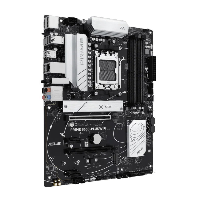 Материнская плата ASUS PRIME B650-PLUS WIFI AM5 4xDDR5 4xSATA3 RAID 2xM.2 HDMI DP ATX