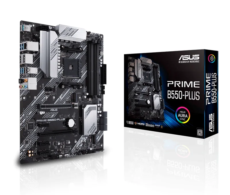 Материнская плата ASUS PRIME B550-PLUS AM4 4xDDR4 6xSATA 2xM.2 HDMI DP ATX