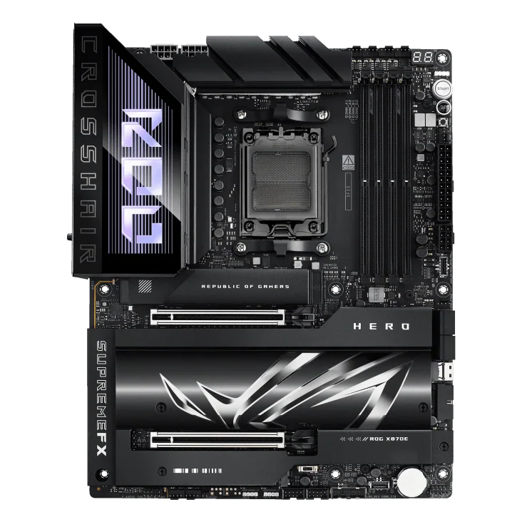 Материнская плата ASUS ROG CROSSHAIR X870E HERO AM5 4xDDR5 4xSATA Raid 4xM.2 10xUSB ATX