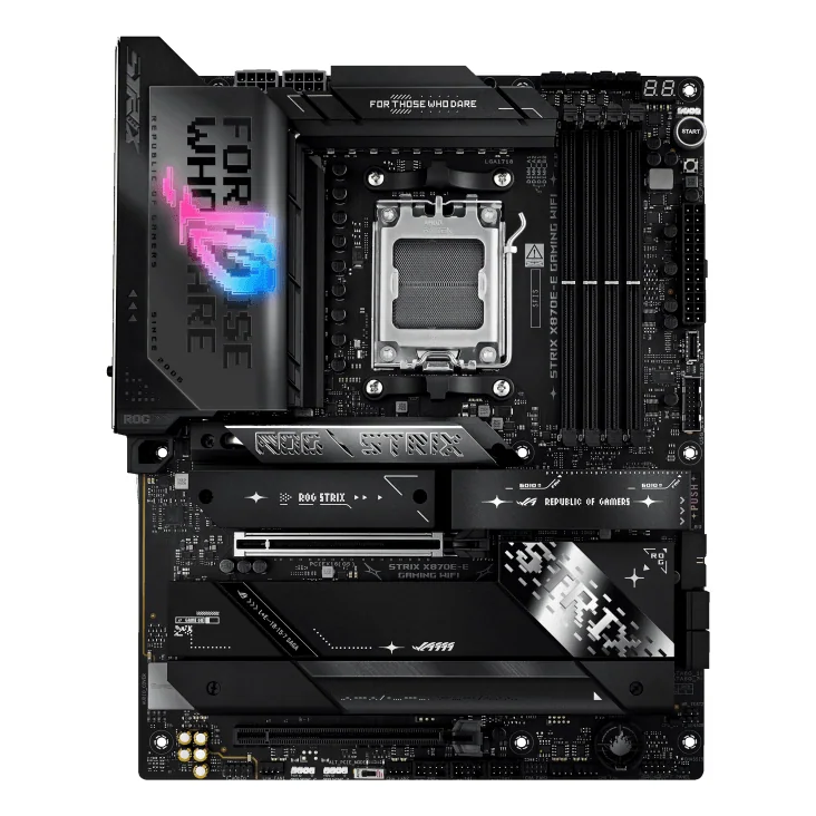 Материнская плата ASUS ROG STRIX X870E-E GAMING WIFI AM5 4xDDR5 4xSATA 5xM.2 HDMI HDMI USB-C ATX