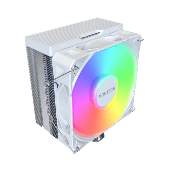 Вентилятор для процессора Montech NX400 ARGB (W) TDP 220W 4-pin 1851/1700/1200/115X/AM5/AM4 White