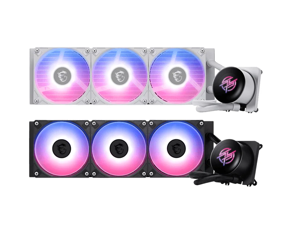 Водяное охлаждение для CPU MSI MPG CORELIQUID P13 360, 1700/1851/AM4/AM5, ARGB, Fan 3x120mm, Черный