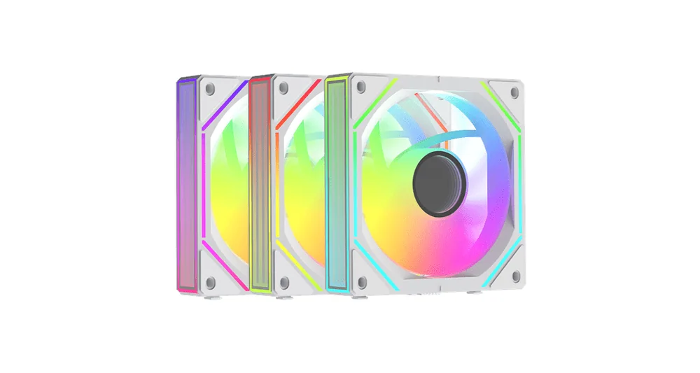 Вентилятор для корпуса Ocypus Gamma F12 UNI WH ARGB REVERSE BLADE 3-IN-1 3x(123x120x25mm) Белый