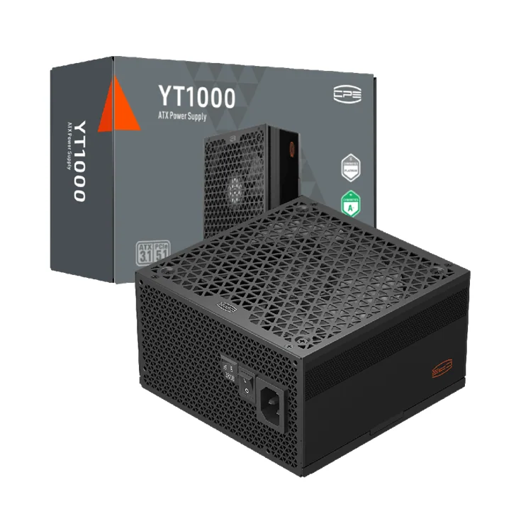 Блок питания PCCooler 1000W, YT1000, Full Modular, PLATINUM, 93.5%, Fan 135mm, Черный, P5-YT1000-P1F