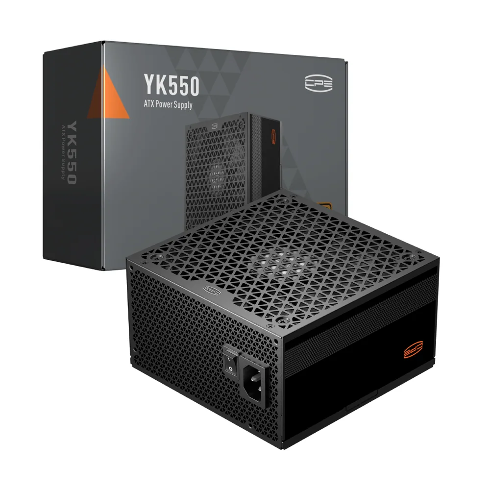 Блок питания PCCooler 550W, YK550, Non Modular, 80+ BRONZE, ≥86.5%, Fan 135mm, Черный, P5-YK550-B1F