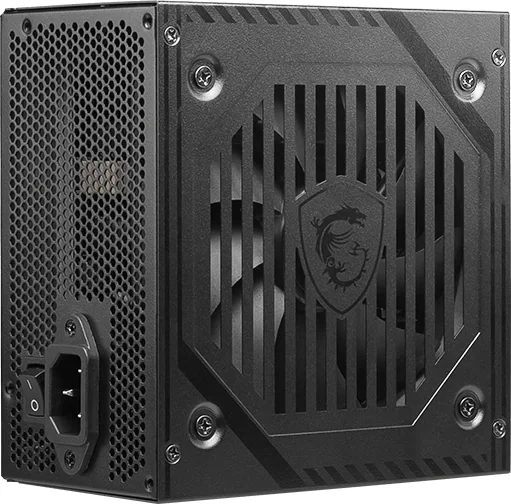 Блок питания MSI 600W, MAG A600DN, Non Modular, ATX, 80+, КПД >80%, Fan 120mm, Черный