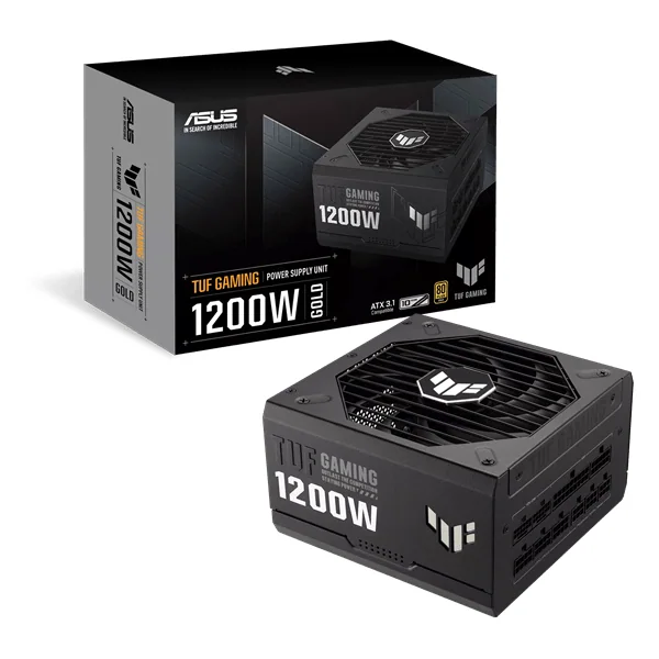 Блок питания ASUS 1200W, TUF Gaming 1200W Gold, Full Modular, 80+ GOLD, КПД 92%, TUF-GAMING-1200G
