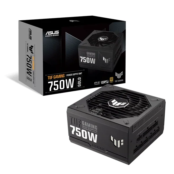 Блок питания ASUS 750W, TUF Gaming 750W Gold, Full Modular, 80+ GOLD, КПД 92%, TUF-GAMING-750G