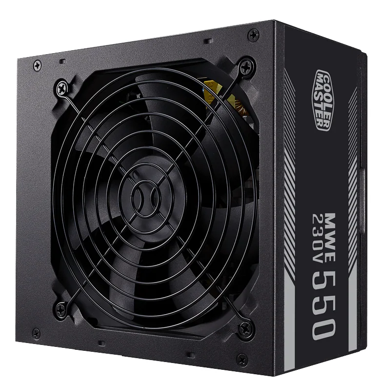 Блок питания CoolerMaster 550W, MWE 550 White 230V - V2, Non Modular, КПД 85%, MPE-5501-ACABW-EU