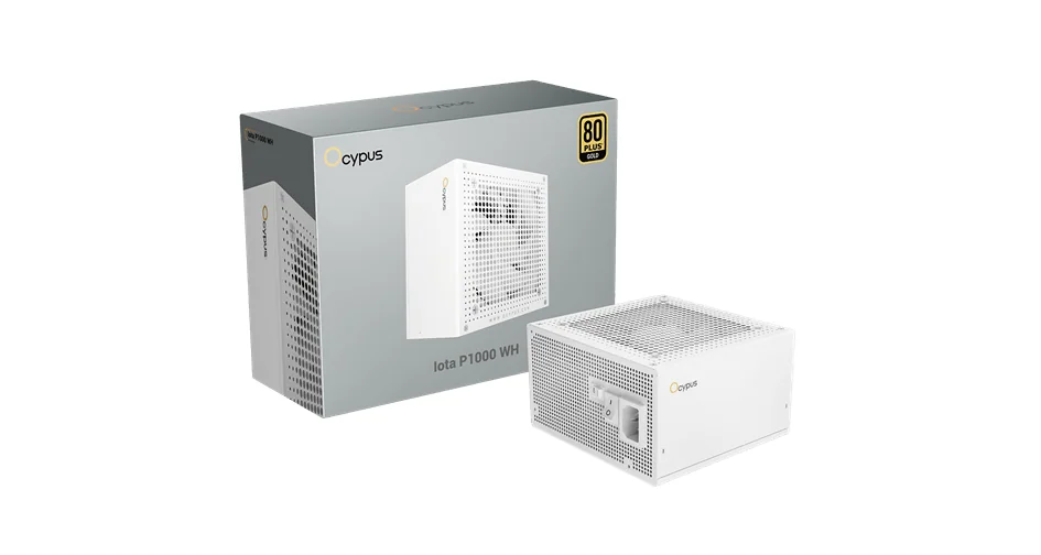 Блок питания Ocypus 1000W, Iota P1000 WH, Full Modular, 80+ GOLD, Белый, Iota-P1000-G1FFWH025X-EU