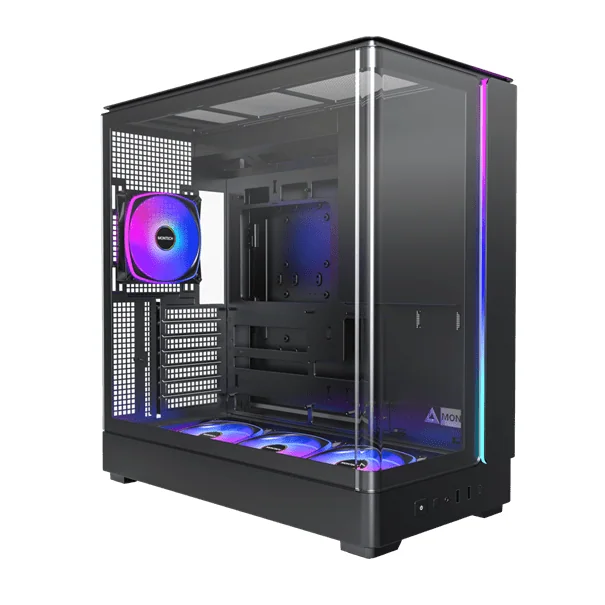 Корпус Montech KING 45 PRO (B) ATX/Micro-ATX/Mini-ITX 2xUSB3.0 1xType-C 1xAudio Черный