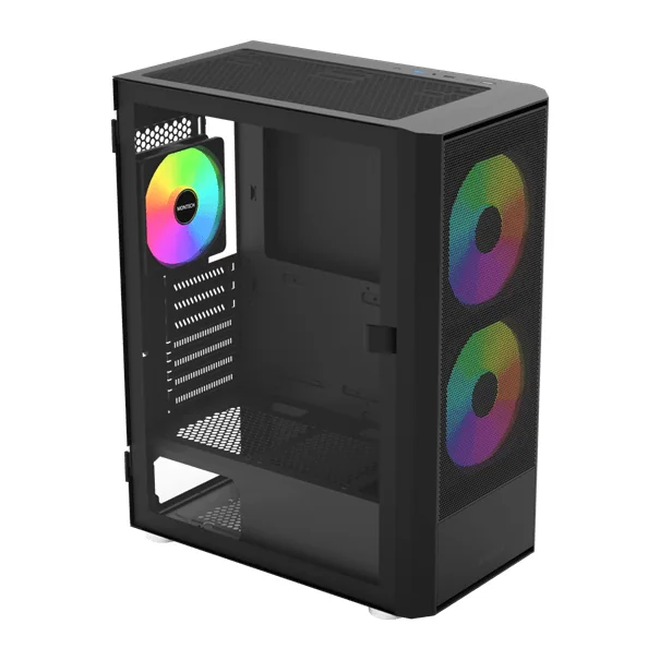Корпус Montech X2 PLUS (B) ATX/Micro-ATX/Mini-ITX 1xUSB3.0 1xUSB2.0 1xType-C 1xAudio Черный