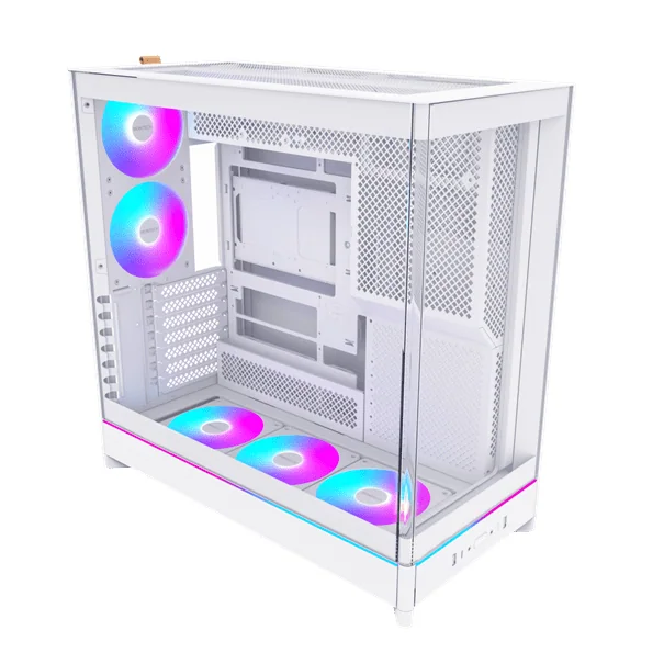 Корпус Montech HS02 PRO (W) ATX/Micro-ATX/Mini-ITX (Back-Connected MB) 2xUSB 1xType-C 1xAudio Белый