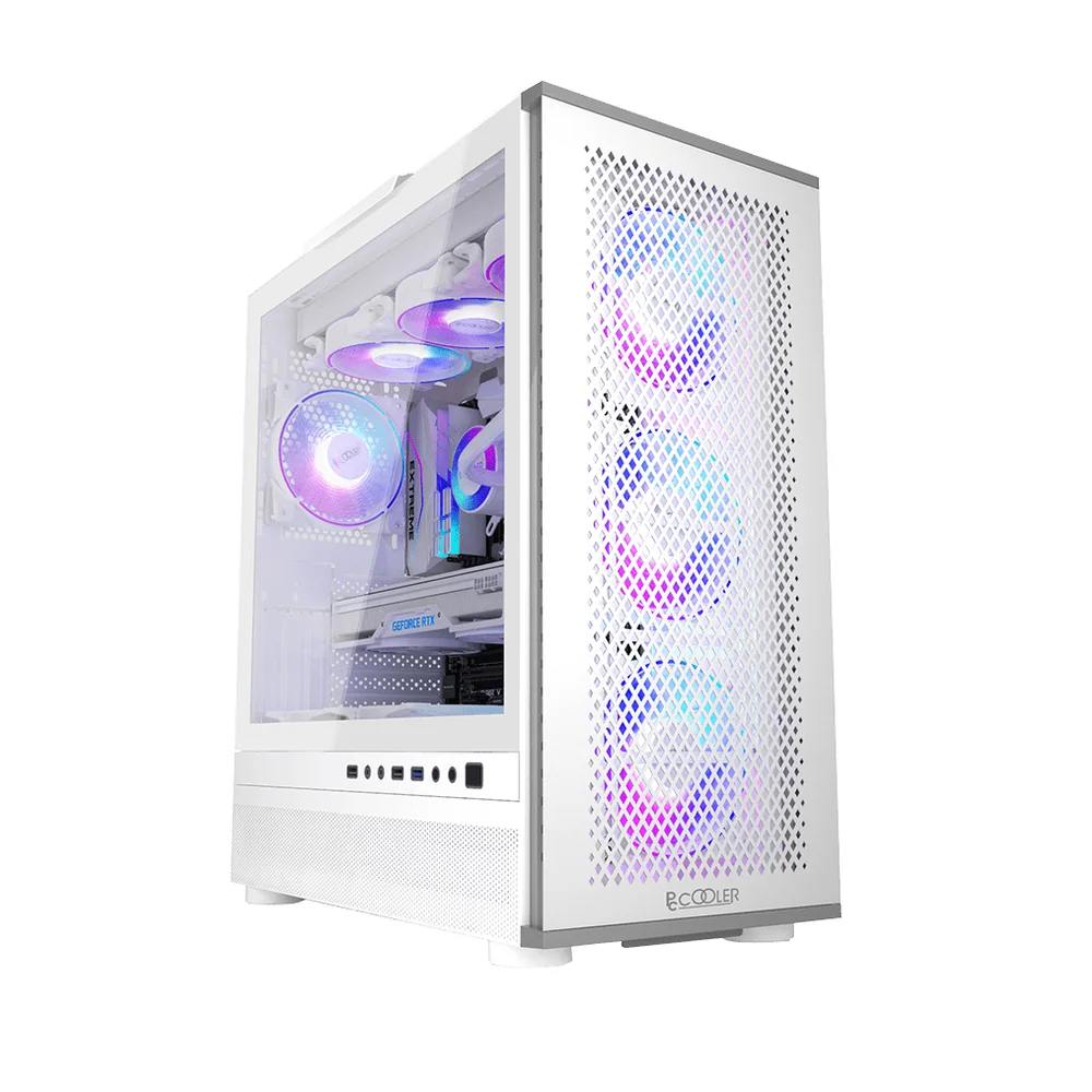 Корпус PCCooler ME200W MESH WH EATX/ATX/mATX/ITX USB3.0, 2USB2.0 White