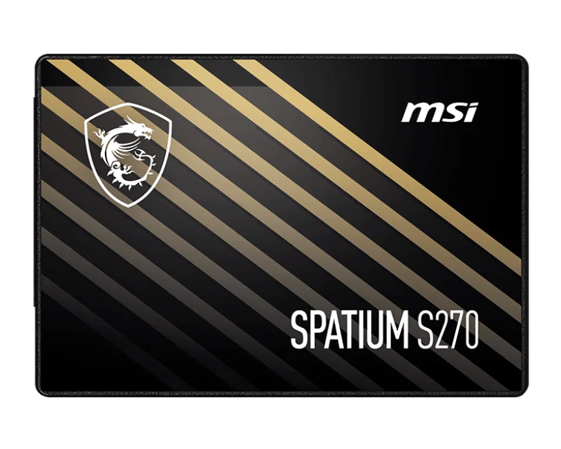 Твердотельный накопитель 960Gb SSD MSI SPATIUM S270 SATA III 2.5" R500Mb/s W450MB/s SPATIUM S270
