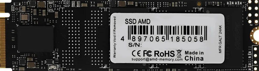 Твердотельный накопитель 256GB SSD AMD RADEON R3 Series M.2 PCIe 3.0 2280 R2000/W1300 R3MP30256G8