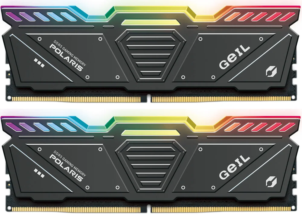 Оперативная память 32GB Kit (2x16GB) GEIL Polaris RGB 5600Mhz DDR5 UDIMM CL38 GOSG532GB5600C38ADC