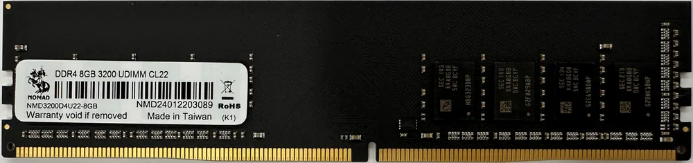 Оперативная память 8GB DDR4 3200MHz NOMAD PC4-25600 CL22 NMD3200D4U22-8GB Bulk Pack