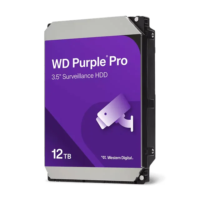 Жесткий диск для видеонаблюдения HDD 12Tb Western Digital Purple Pro SATA 6Gb/s 256Mb 3,5" WD122PURP