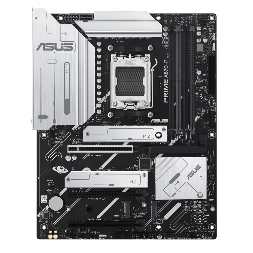 Материнская плата ASUS PRIME X870-P AM5 4xDDR5 2xSATA3 4xM.2 HDMI USB-C ATX