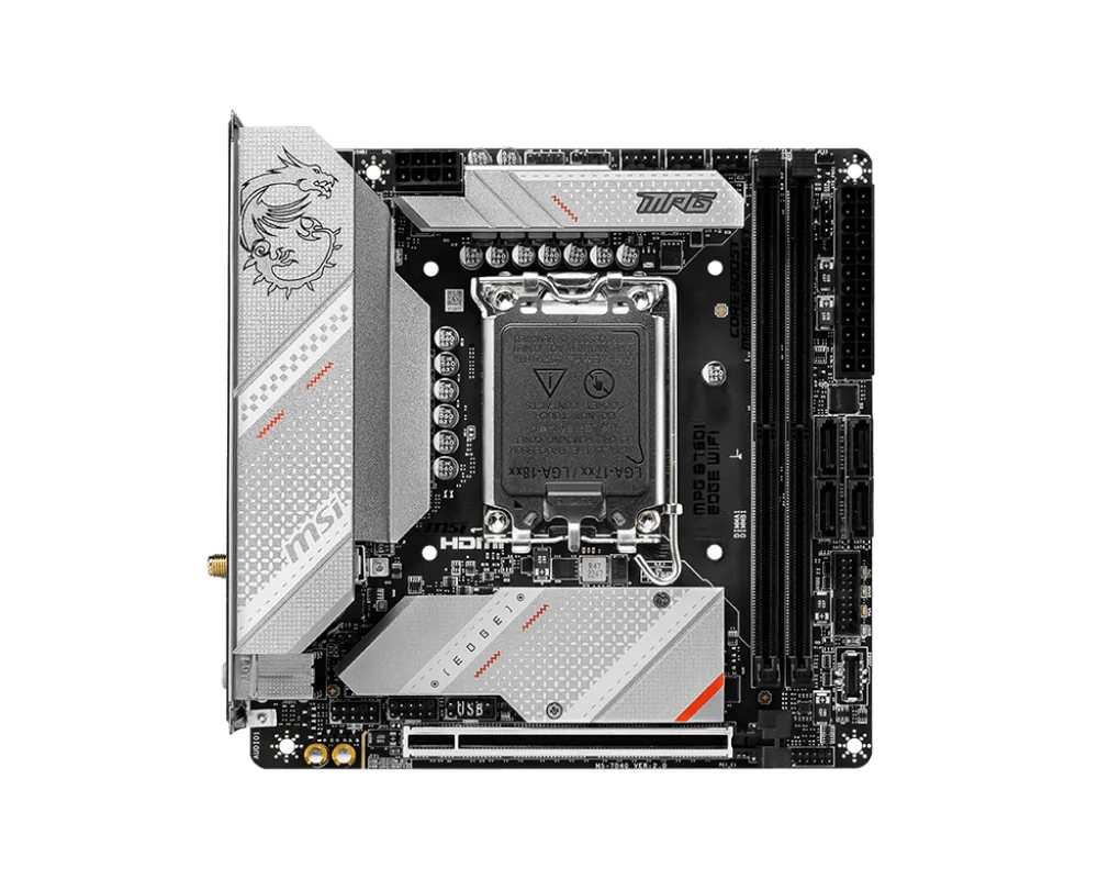 Материнская плата MSI MPG B760I EDGE WIFI LGA1700 2xDDR5 4xSATA3 2xM.2 HDMI DP M-ITX