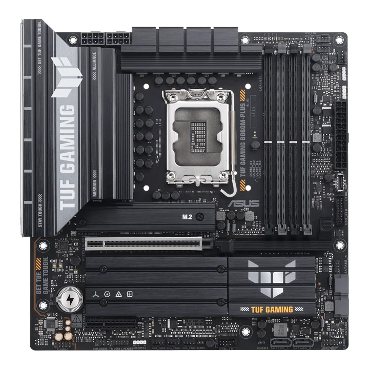 Материнская плата ASUS TUF GAMING B860M-PLUS, LGA1851 B860 4xDDR5 4xSATA 3xM.2 HDMI DP USB-C mATX
