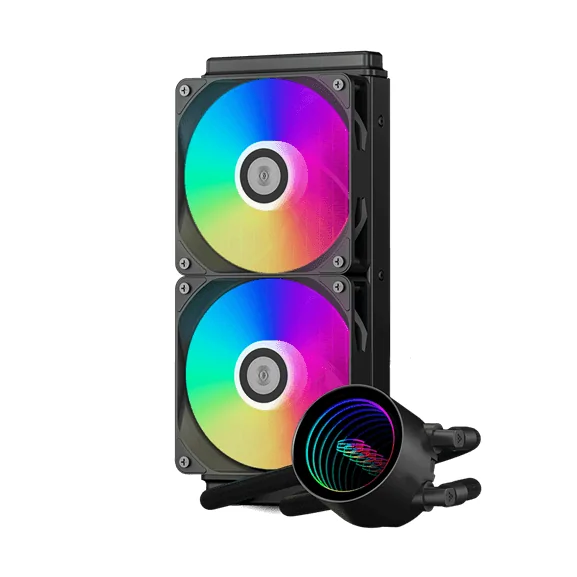 Водяное охлаждение для CPU PCCooler DA240 V2 ARGB BK TDP 270W 115X/1200/1700/1851/AM4/AM5 Черный