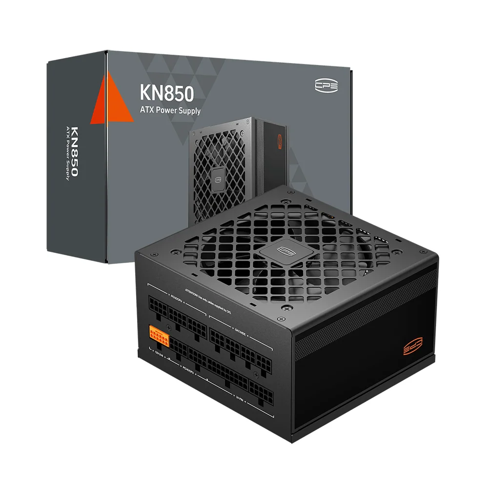 Блок питания PCCooler 850W, KN850, Full Modular, 80+ GOLD, ≥90.5%, Fan 120mm, Черный, P3-KN850-G1F