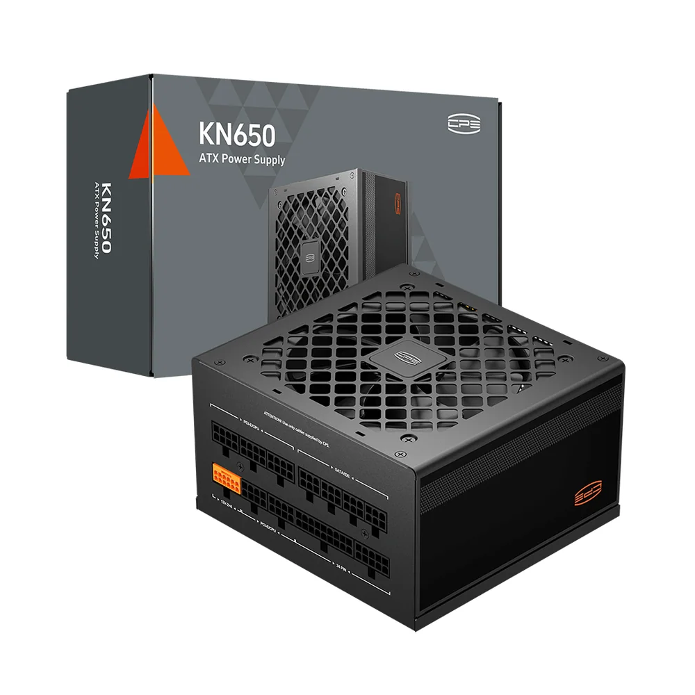 Блок питания PCCooler 650W, KN650, Full Modular, 80+ GOLD, ≥90%, Fan 120mm, Черный, P3-KN650-G1F