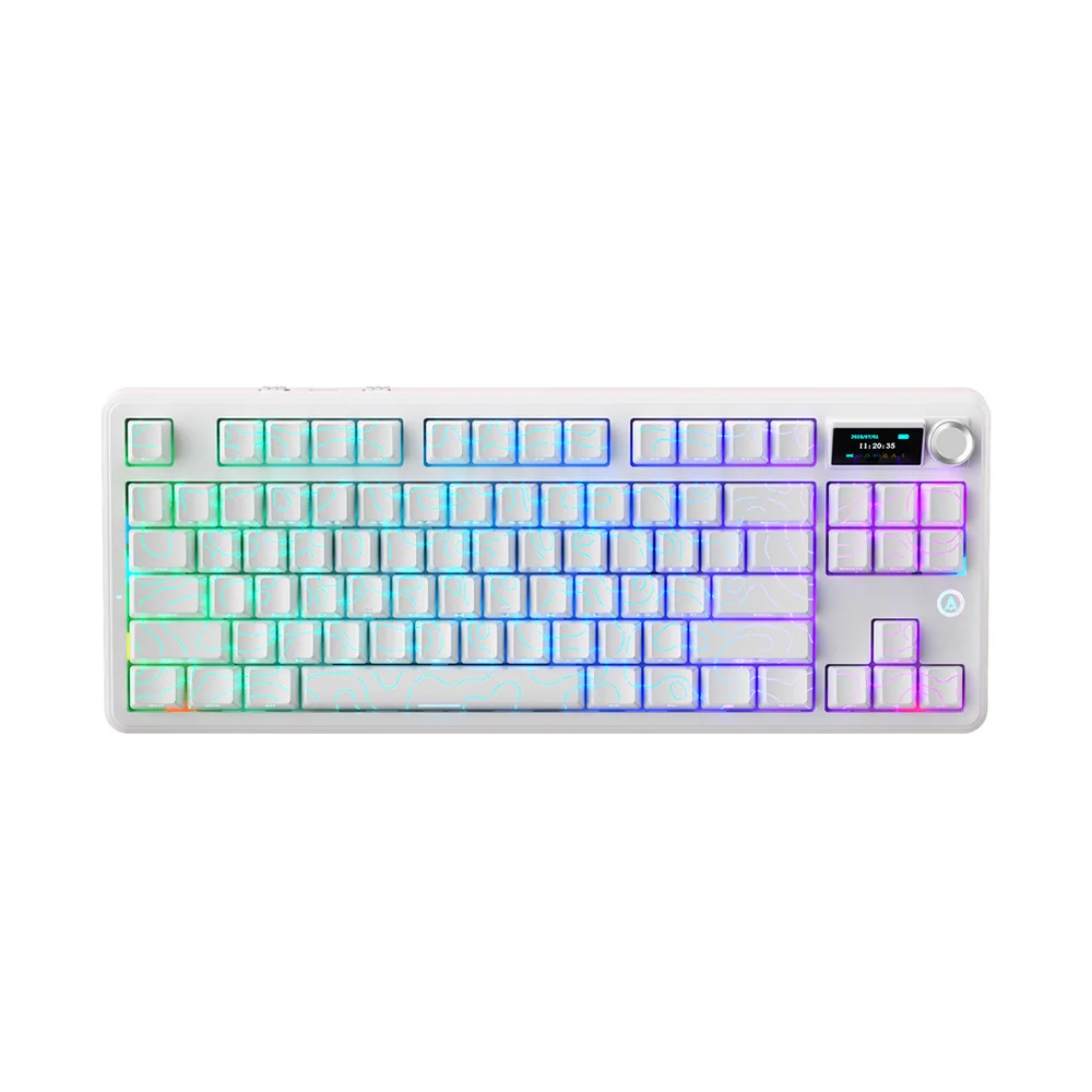 Клавиатура Ajazz MK87 Pro Peach Switch White