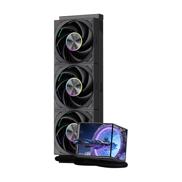 Водяное охлаждение для CPU PCCooler DX360Pro ARGB Display BK TDP 320W 1200/1700/1851/AM4/AM5 Черный