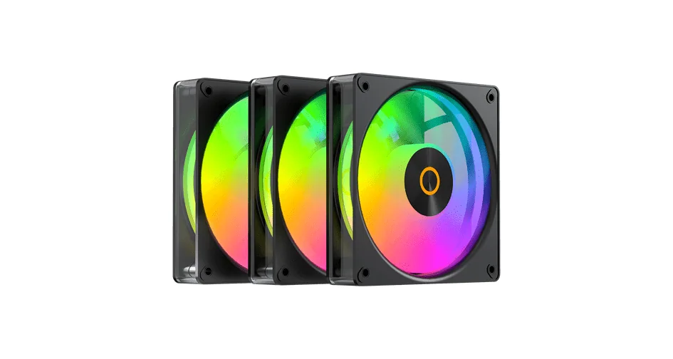 Вентилятор для корпуса Ocypus Gamma F12 Elite BK ARGB 3-IN-1 3x(120x120x25mm) 600-1800RPM Черный