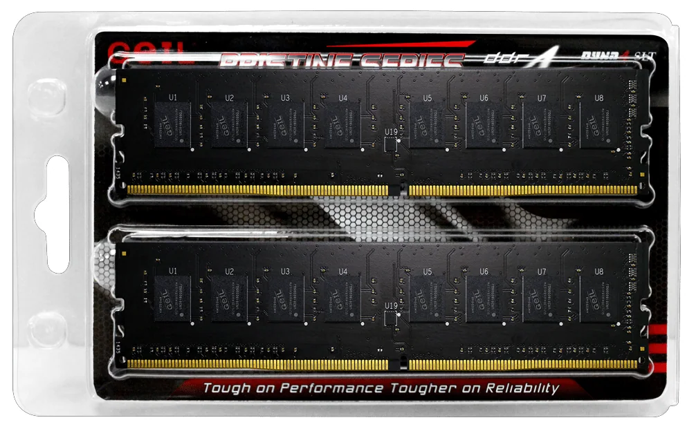 Оперативная память 16GB Kit (2x8GB) GEIL DDR4 2666Mhz UDIMM PC4-21330 PRISTINE GP416GB2666C19DC