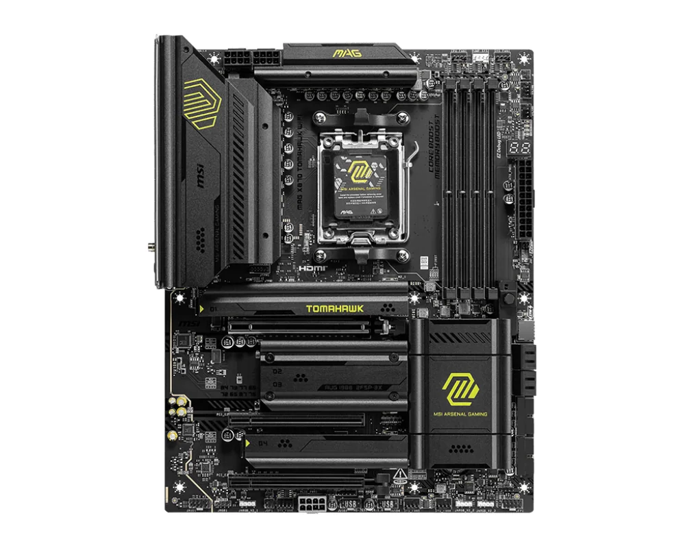Материнская плата MSI MAG X870 TOMAHAWK WIFI AM5 X870 4xDDR5 4xSATA3 RAID 4xM.2 HDMI DP ATX
