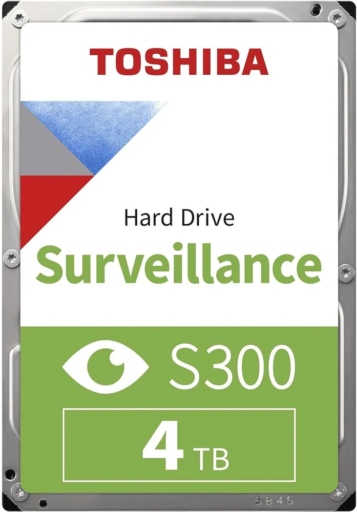 Жесткий диск для Видеонаблюдения HDD 4Tb TOSHIBA S300 Surveillance 5400rpm SATA3 3,5" HDWT840UZSVA