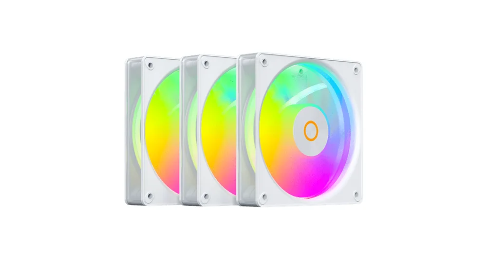 Вентилятор для корпуса Ocypus Gamma F12 Elite WH ARGB 3-IN-1 3x(120x120x25mm) 600-1800RPM Белый