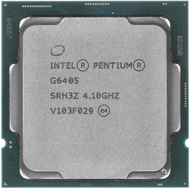 Процессор Intel Pentium G6405 4,1 GHz 4Mb 2/4 Comet Lake UHD Graphics 610 58W FCLGA1200 Tray