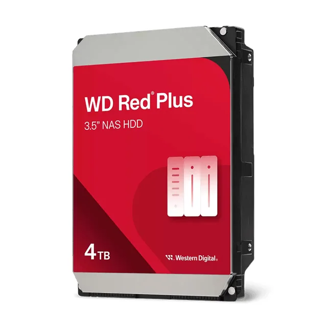 Жесткий диск для NAS систем HDD 4Tb Western Digital RED Plus SATA 6Gb/s 3.5" 128Mb 5400rpm WD40EFZZ