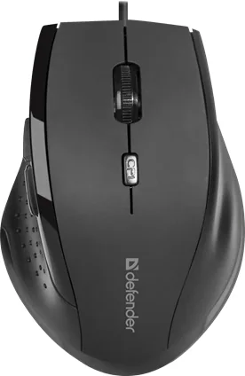 Мышь проводная Defender Accura MM-362 черный,6 кнопок, 800-1600 dpi, НОВИНКА!