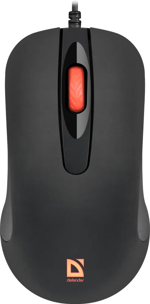Мышь проводная Defender Ultra Classic MB-280 7цветов,4кнопки,1000dpi,черный, НОВИНКА!