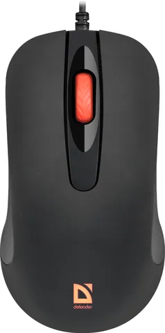 Мышь проводная Defender Ultra Classic MB-280 7цветов,4кнопки,1000dpi,черный, НОВИНКА!