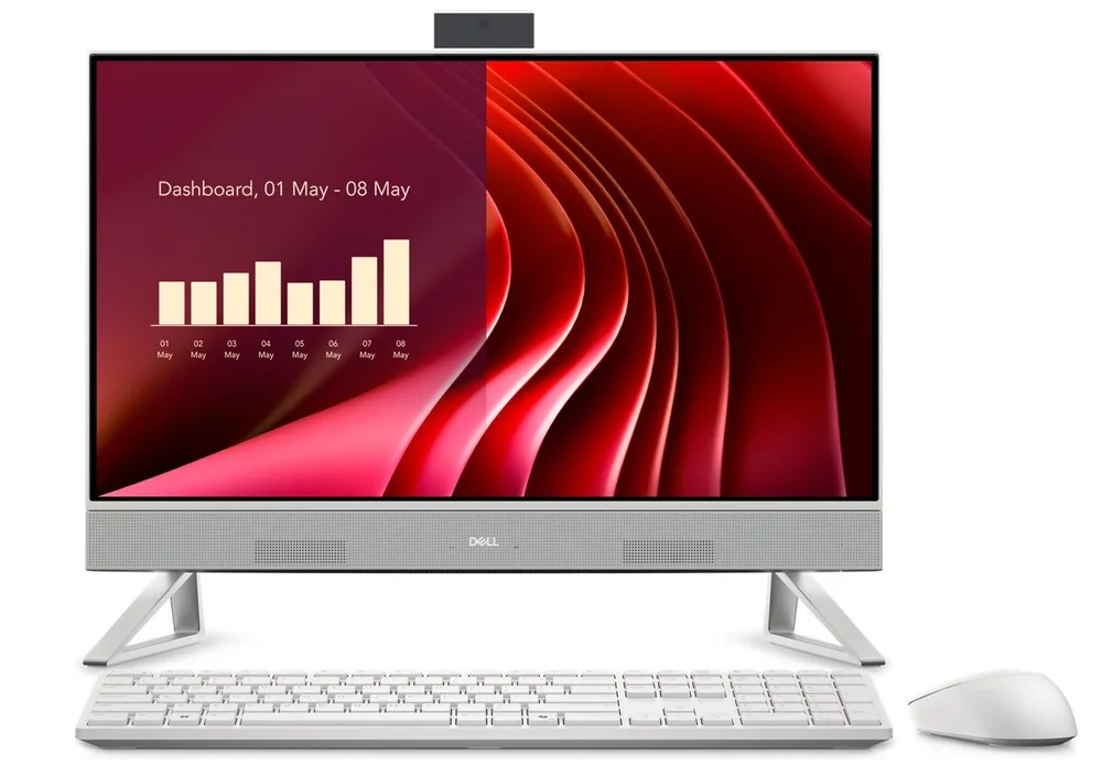 Dell 24 All-in-One EC24250/Core 7-150U/16GB/1TB/23.8 FHD Touch/Intel Graphics/Cam/WLAN + BT/Wireless Kb & Mouse/W11Pro/1YwBS
