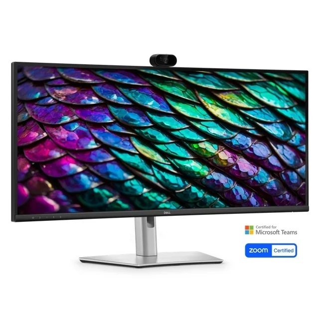 Dell Pro P 34 USB-C Hub Webcam Monitor - P3426WEB/34"/3440 x 1440/UW-QHD/21:9/178/1xDP, 1xHDMI, 3xUSB-A, USB-B, 3xUSB-C/1xRJ45/Speaker/War 3Yrs