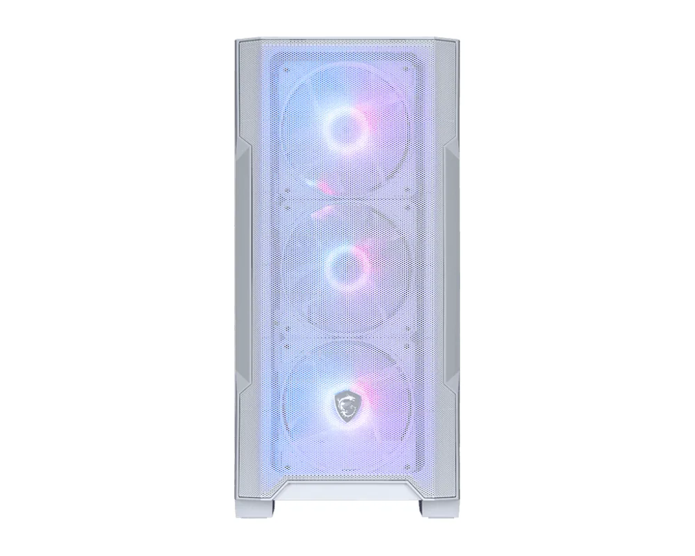 Компьютерный корпус MSI MAG FORGE M100R WHITE mATX/Mini-ITX, 2xUSB 2.0, USB 3.2, Audio, Mic, mATX