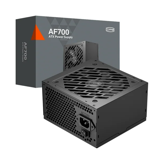 Блок питания PCCooler 700W, AF700, Non Modular, ATX, 80+, КПД ≥80%, Fan 120mm, Черный, P1-AF700-N1H